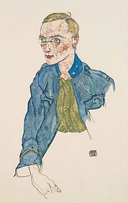Egon Schiele:  (id: 3066) többrészes vászonkép