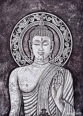 buddha akril festmény (többrészes kép) - vászonkép, falikép otthonra és irodába
