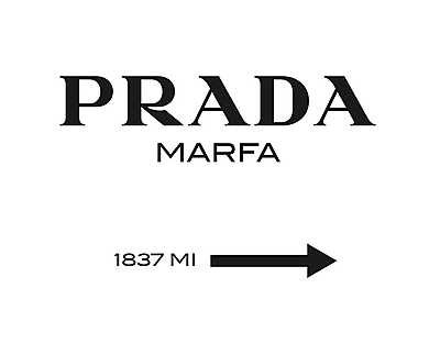 Prada Marfa 1837 MI (keretezett kép) - vászonkép, falikép otthonra és irodába