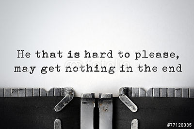 hála. Inspiráló idézet egy régi írógépen. (keretezett kép) - vászonkép, falikép otthonra és irodába