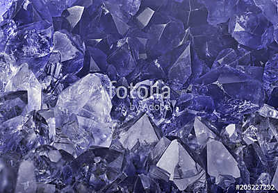 dark blue sapphire crystals macro backgrond (bögre) - vászonkép, falikép otthonra és irodába