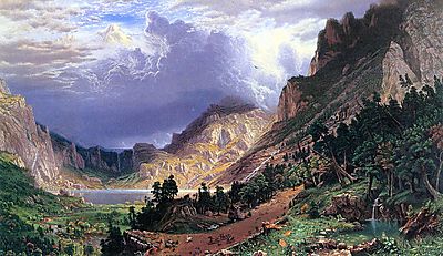 Albert Bierstadt:  (id: 1868) falikép keretezve