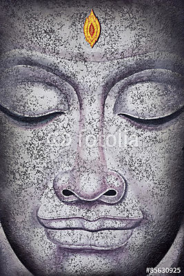 buddha arc akril festmény (fotótapéta) - vászonkép, falikép otthonra és irodába