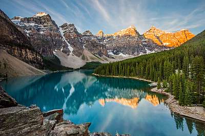 Moraine lake (bögre) - vászonkép, falikép otthonra és irodába