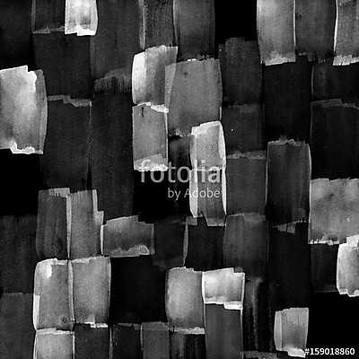 Abstract black and white background. Monochrome brush strokes texture. (keretezett kép) - vászonkép, falikép otthonra és irodába