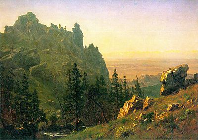 Albert Bierstadt:  (id: 1869) falikép keretezve
