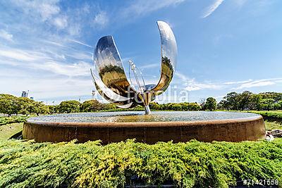 Floralis Generica szobrászat (többrészes kép) - vászonkép, falikép otthonra és irodába