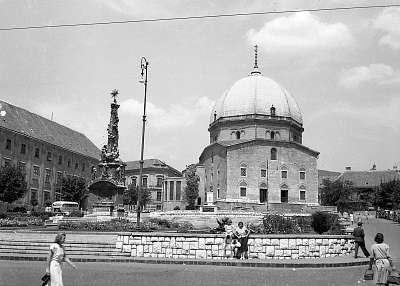 Pécs, Miasszonyunk Zárdatemplom (1935) (többrészes kép) - vászonkép, falikép otthonra és irodába