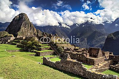 Machu Picchu (keretezett kép) - vászonkép, falikép otthonra és irodába