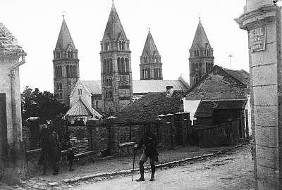 Pécs, Széchenyi tér (1956) (bögre) - vászonkép, falikép otthonra és irodába