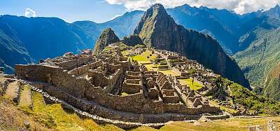 A titokzatos város panoráma - Machu Picchu, Peru, Amerika (többrészes kép) - vászonkép, falikép otthonra és irodába