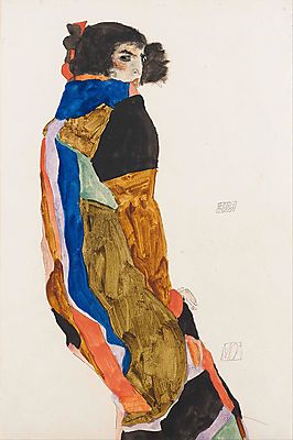 Egon Schiele:  (id: 3075) falikép keretezve
