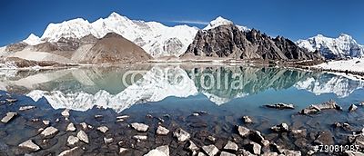 Cho Oyu tükrözés a tóban (bögre) - vászonkép, falikép otthonra és irodába