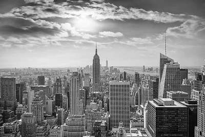 Skyline Manhattan, NYC (többrészes kép) - vászonkép, falikép otthonra és irodába