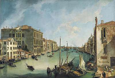 A Grand Canal és a San Vio - vászonkép, falikép otthonra és irodába