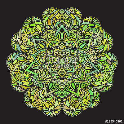 Hand drawn decorative mandala (poszter) - vászonkép, falikép otthonra és irodába