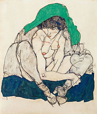 Egon Schiele:  (id: 3084) falikép keretezve