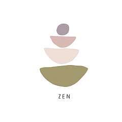 Mindfullness alapok - Zen (poszter) - vászonkép, falikép otthonra és irodába