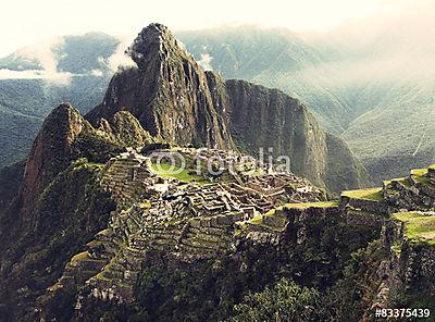 Machu Picchu (keretezett kép) - vászonkép, falikép otthonra és irodába