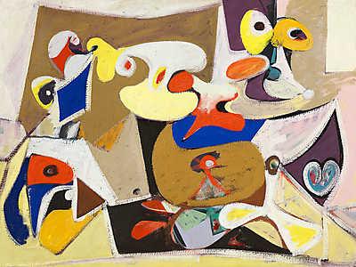 Arshile Gorky:  (id: 19687) többrészes vászonkép