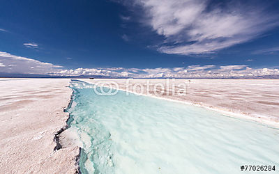 Salinas Grandes. Sótermelés (fotótapéta) - vászonkép, falikép otthonra és irodába