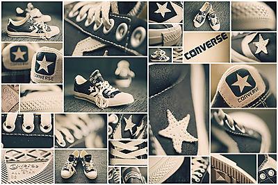 Converse tornacipők (többrészes kép) - vászonkép, falikép otthonra és irodába