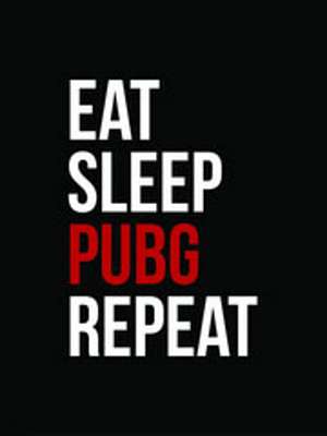 Eat, Sleep, Pubg, Repeat (clean) (keretezett kép) - vászonkép, falikép otthonra és irodába