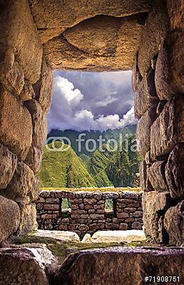 Inca város Machu Picchu (Peru) (fotótapéta) - vászonkép, falikép otthonra és irodába