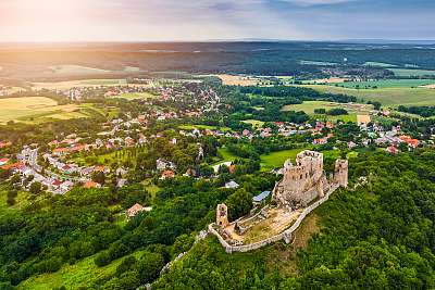 Cseszneki-vár panorámával (bögre) - vászonkép, falikép otthonra és irodába