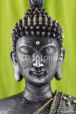 Buddha bronz szobor zen (bögre) - vászonkép, falikép otthonra és irodába
