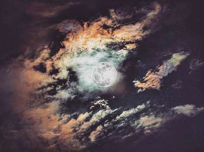Hold (keretezett kép) - vászonkép, falikép otthonra és irodába