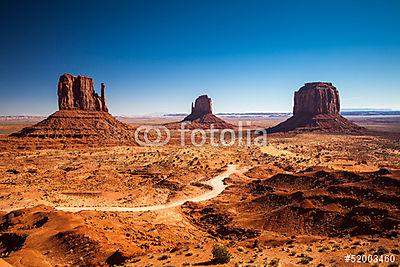 Monument Valley, USA (keretezett kép) - vászonkép, falikép otthonra és irodába