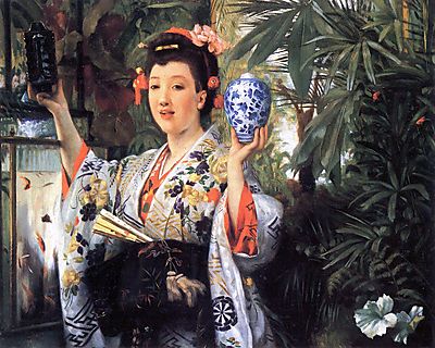 Fiatal japán nő (bögre) - vászonkép, falikép otthonra és irodába