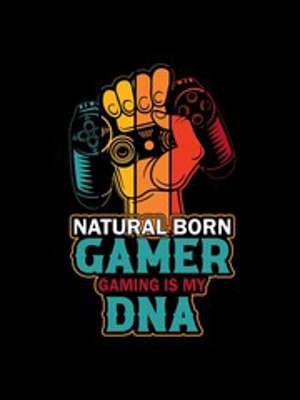 Natural born gamer (poszter) - vászonkép, falikép otthonra és irodába