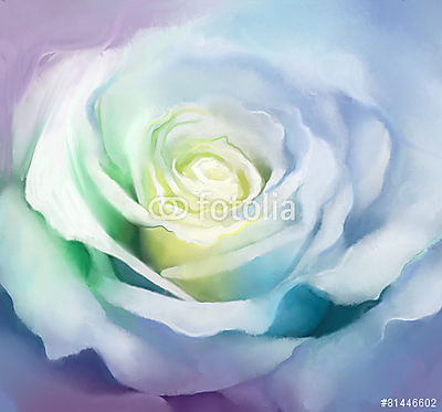 Fehér rózsa (olajfestmény reprodukció) (fotótapéta) - vászonkép, falikép otthonra és irodába