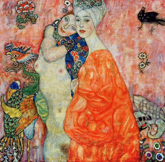 Barátnők (színverzió 2.), Gustav Klimt