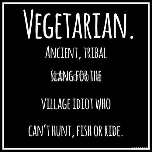 Vicces, inspiráló idézet a vegetáriánusról. Vektoros művészet., Premium Kollekció