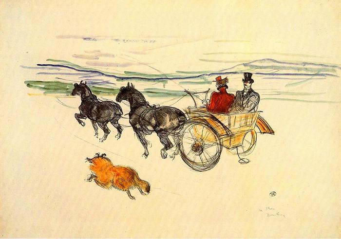 Lovaskocsi, Henri de Toulouse Lautrec