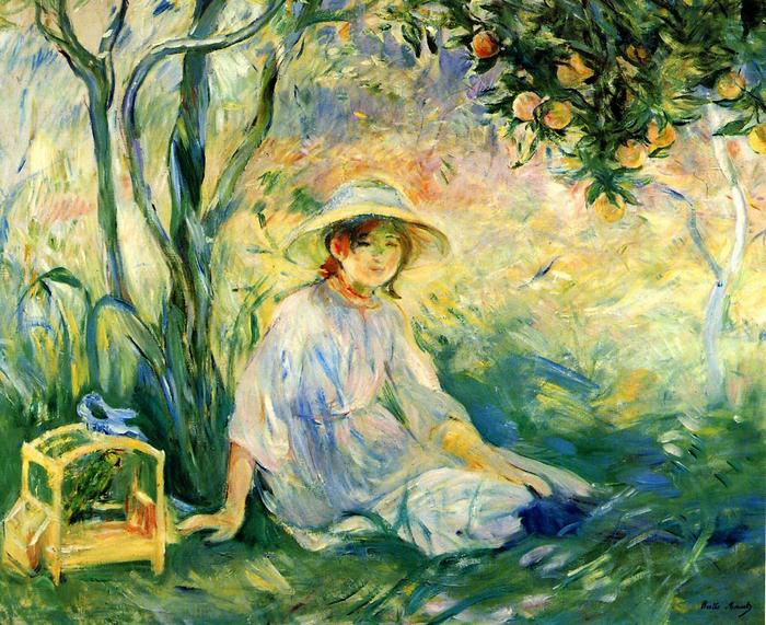 A narancsfa alatt, Berthe Morisot