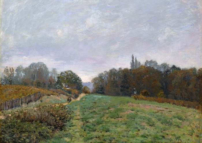 Tájkép Louveciennes-nél, Alfred Sisley