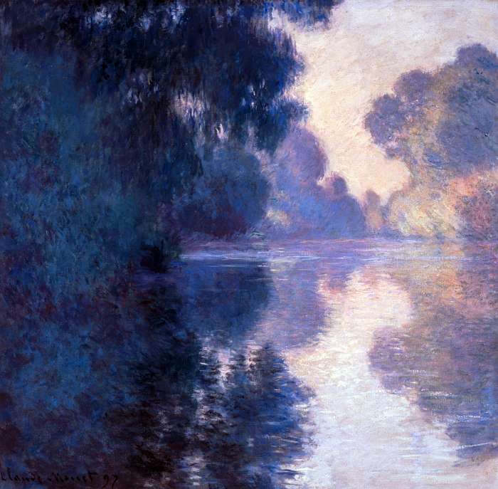 Reggel a Szajnán, tiszta időben (színverzió 1), Claude Monet