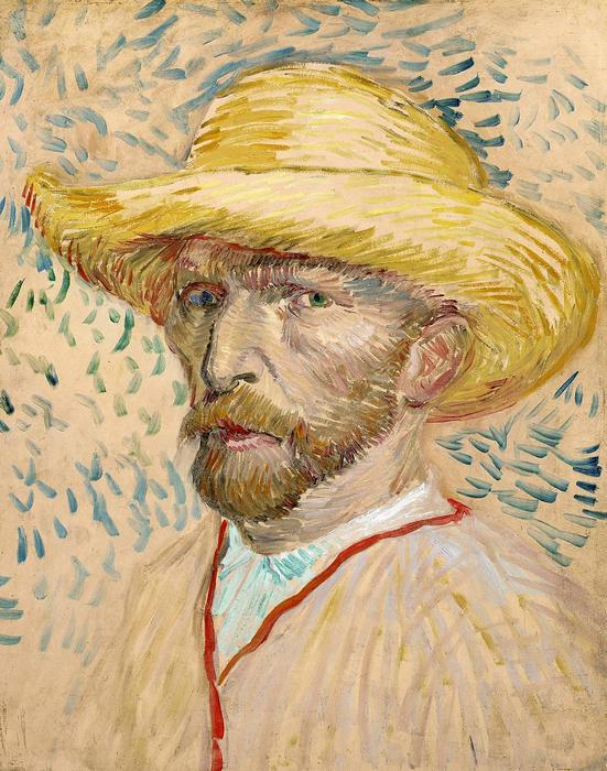 Önarckép szalmakalapban, Vincent Van Gogh