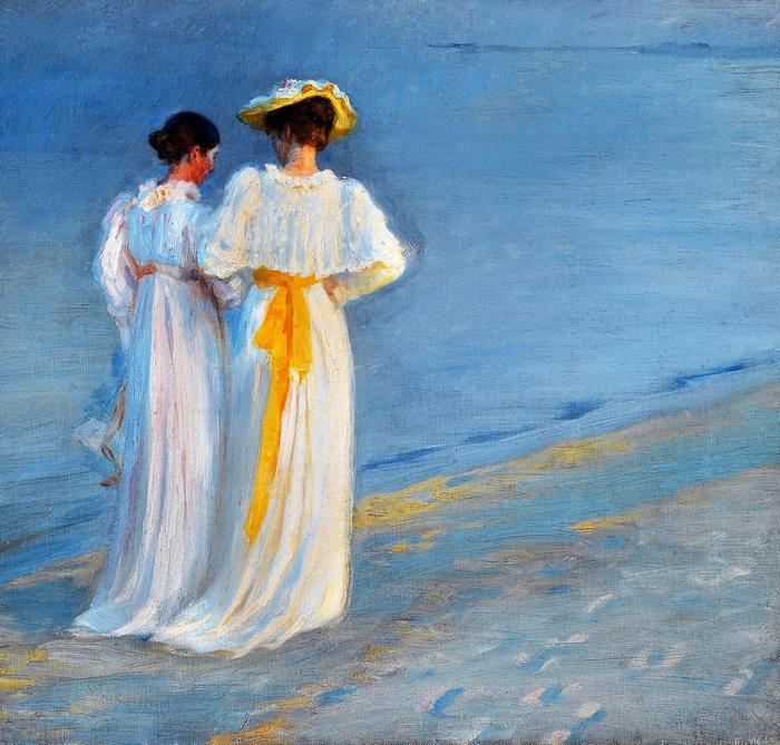 Skagen-i tengerparton - Színverzió 1. (részlet), Peder Severin Kroyer