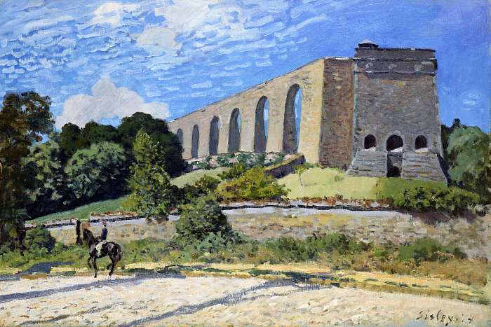 Akvadukt (vízvezeték) Marlynél (1874), Alfred Sisley