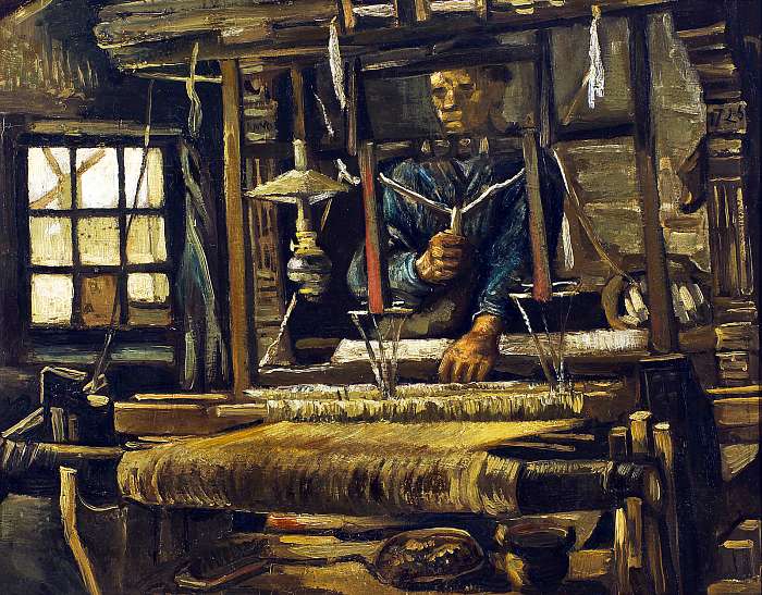 Szövőmester (1884) színverzió 1, Vincent Van Gogh