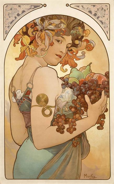Gyümölcsök (1897), Alfons Mucha