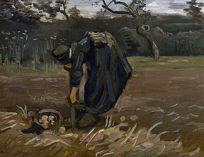 Burgonyaszedő parasztasszony (színverzió 1), Vincent Van Gogh