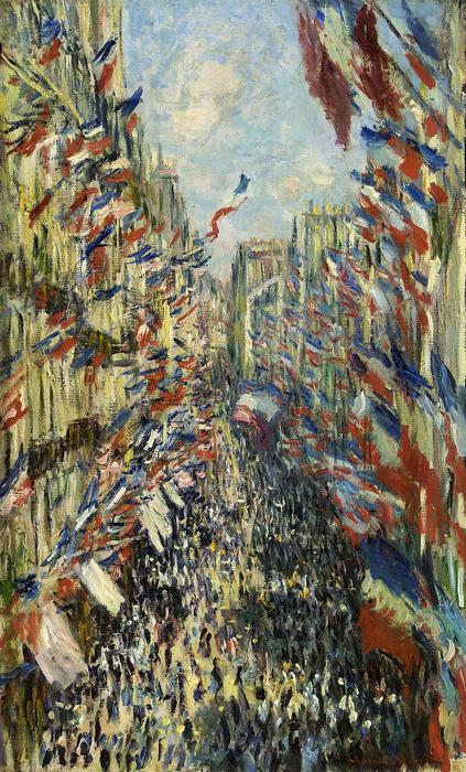 A Rue Montorgueil Párizsban az 1878. június 30-i ünnepségen, Claude Monet