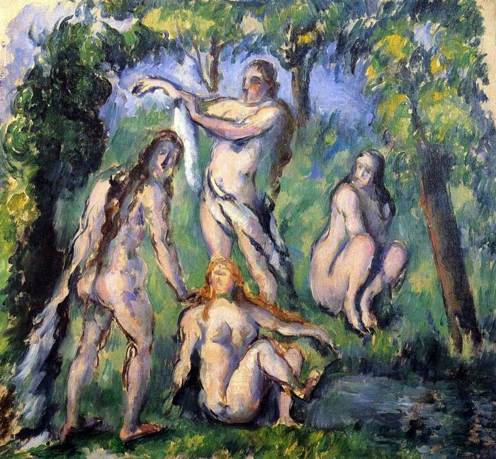 Fürdőzők, Paul Cézanne