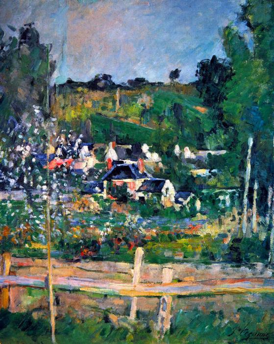 Kilátás Auvers-sur-Oise falucskára, Paul Cézanne